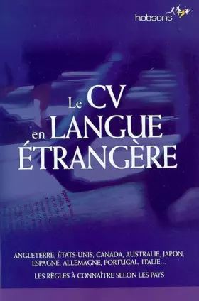 Couverture du produit · Le CV en langue étrangère