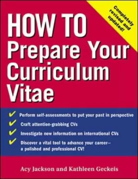Couverture du produit · How to Prepare Your Curriculum Vitae