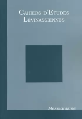 Couverture du produit · Cahiers d'études lévinassiennes n°4