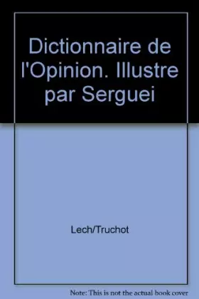 Couverture du produit · Dictionnaire de l'opinion 90: IPSOS 91