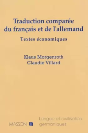 Couverture du produit · TRADUCTION COMPAREE DU FRANCAIS ET DE L'ALLEMAND. Textes économiques