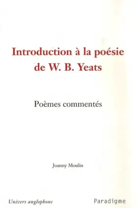 Couverture du produit · Introduction à la poésie de W.B. Yeats