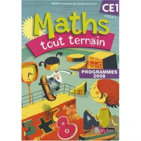 Couverture du produit · Maths tout terrain CE1 : Programmes 2008