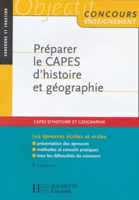 Couverture du produit · Préparer le CAPES d'histoire et géographie