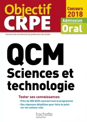 Couverture du produit · QCM CRPE : Sciences et technologie 2018