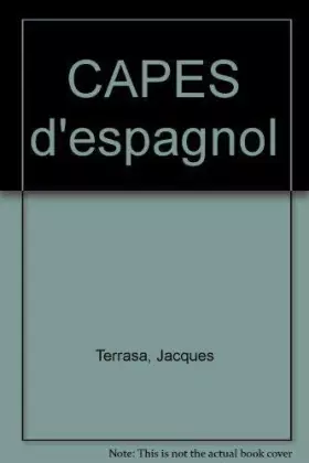 Couverture du produit · CAPES d'espagnol