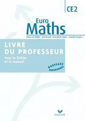 Couverture du produit · Euro Maths CE2 éd. 2010 - Livre du professeur