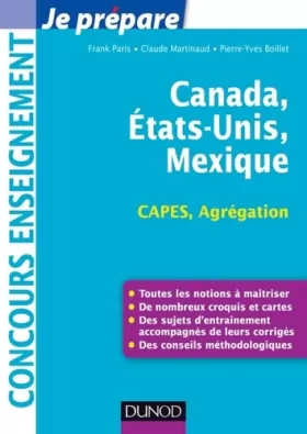 Couverture du produit · Canada, Etats-Unis, Mexique - Capes-Agrégation Géographie: Capes-Agrégation Géographie