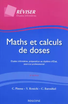 Couverture du produit · maths et calculs de doses, 6e ed.