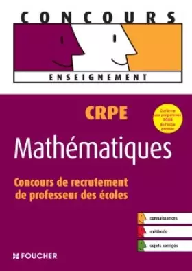Couverture du produit · CRPE Mathématiques : Concours de recrutement de professeur des écoles (Ancienne Edition)