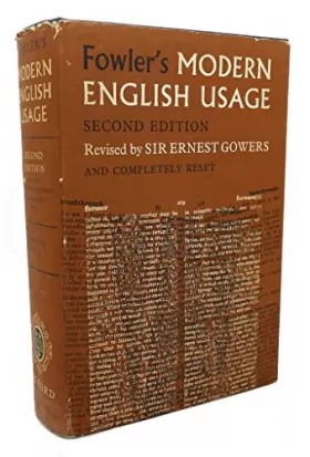 Couverture du produit · Dictionary of Modern English Usage