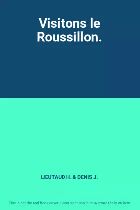 Couverture du produit · Visitons le Roussillon.