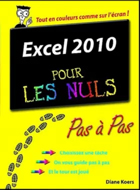 Couverture du produit · Excel 2010 Pas à pas Pour les nuls