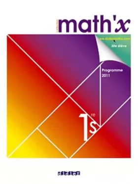 Couverture du produit · Math'x 1re S - manuel format compact - édition 2011