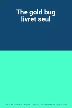 Couverture du produit · The gold bug livret seul