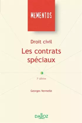 Couverture du produit · Les contrats spéciaux : Droit civil