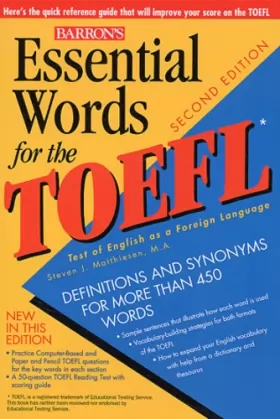 Couverture du produit · Essential Words for the TOEFL. 2nd Edition