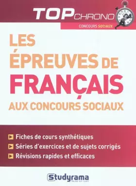 Couverture du produit · Les épreuves de français aux concours sociaux