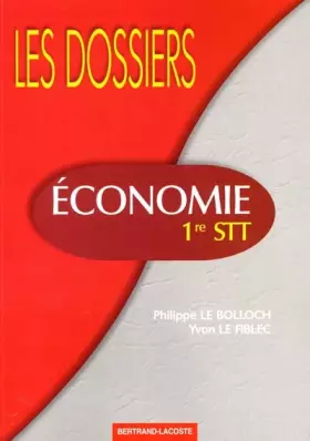 Couverture du produit · Economie 1ère STT
