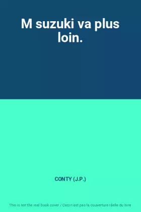 Couverture du produit · M suzuki va plus loin.