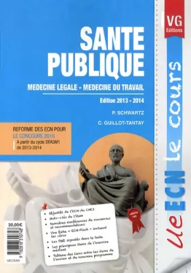 Couverture du produit · Santé publique: Médecine légale  médecine du travail