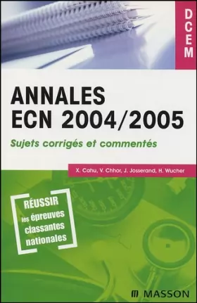 Couverture du produit · Annales ECN 2004/2005