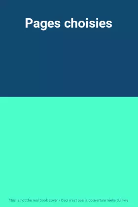 Couverture du produit · Pages choisies