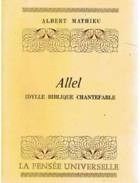 Couverture du produit · Allel : Chantefable