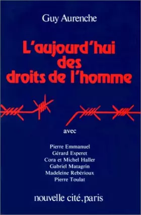 Couverture du produit · L'aujourd'hui des droits de l'homme