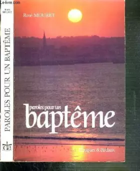 Couverture du produit · Paroles pour un baptême