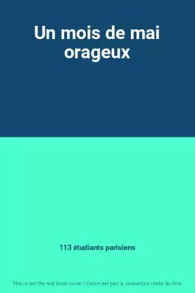 Couverture du produit · Un mois de mai orageux