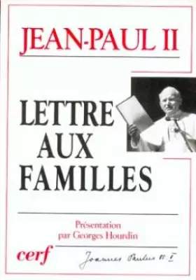 Couverture du produit · Lettre aux familles