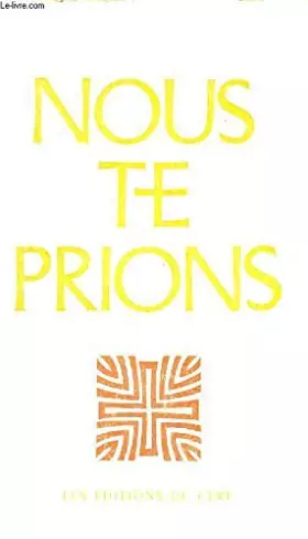 Couverture du produit · Nous te prions