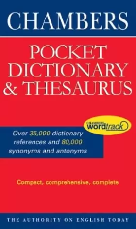 Couverture du produit · Chambers Pocket Dictionary & Thesaurus