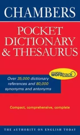 Couverture du produit · Chambers Pocket Dictionary & Thesaurus
