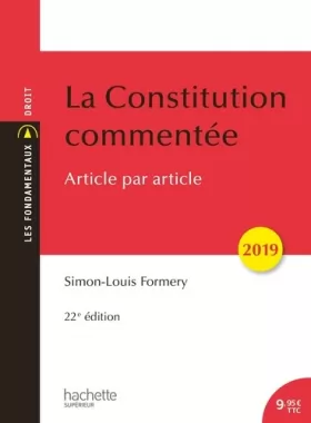 Couverture du produit · La Constitution commentée 2019