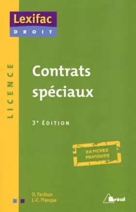 Couverture du produit · CONTRATS SPÉCIAUX en fiches pratiques, 3ème édition, Lexifac droit