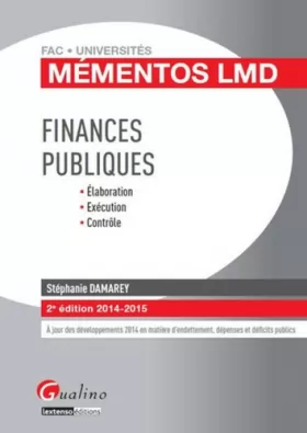 Couverture du produit · Finances Publiques 2014-2015