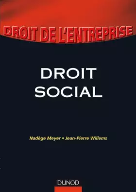 Couverture du produit · Droit social