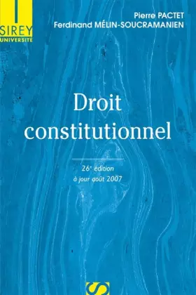 Couverture du produit · Droit constitutionnel