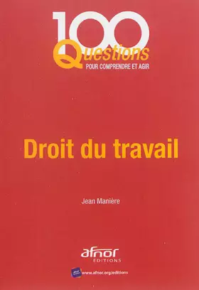 Couverture du produit · Droit du travail