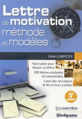 Couverture du produit · La lettre de motivation : méthode et modèles