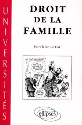 Couverture du produit · Droit de la famille