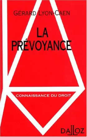 Couverture du produit · La prévoyance