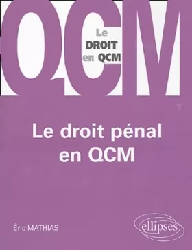 Couverture du produit · Le droit pénal en QCM