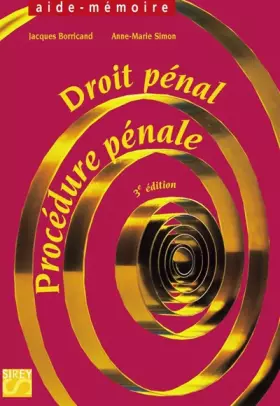 Couverture du produit · Droit pénal, procédure pénale