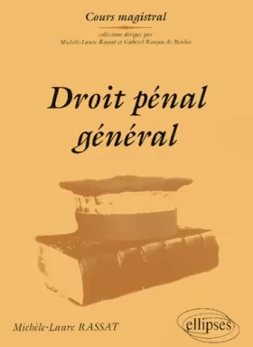 Couverture du produit · Droit pénal général