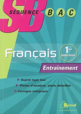 Couverture du produit · Français premières toutes séries: entrainement