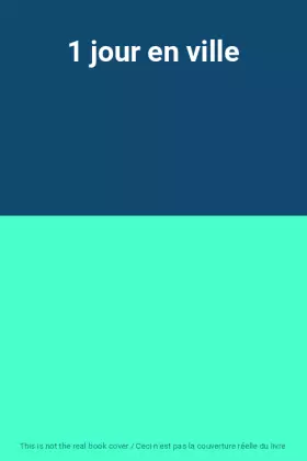 Couverture du produit · 1 jour en ville
