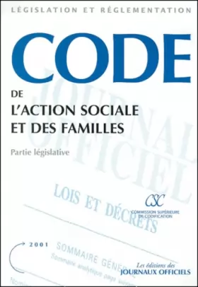 Couverture du produit · Code de l'action sociale et des familles (Les éditions des journaux officiels)
